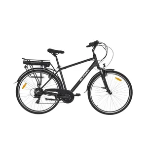 จักรยาน Urban 700c สำหรับผู้ชาย โครงอะลูมิเนียมราคาประหยัด ดีไซน์แบบ Step-through ความเร็ว 25 กม./ชม. มอเตอร์ไร้แปรงถ่าน แบตเตอรี่ลิเธียม โครงอะลูมิเนียม - Product Image 1