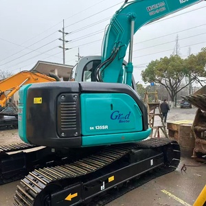 รถขุด Kobelco SK135SR มือสอง ขนาด 13.5 ตัน เครื่องยนต์ Isuzu แรงดันสูง ระบบไฮดรอลิก พร้อมเกียร์ปั๊มแบริ่ง รุ่นปี 2022 มอเตอร์ PLC ขาย - Product Image 3