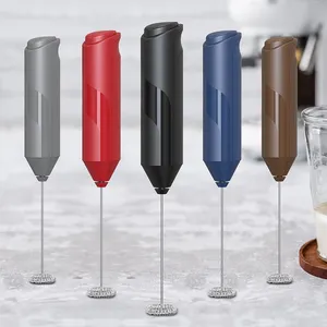 Wholesale Automatic Foam Handheld Milk Frother Electric Coffee Mixer Blender Custom Logo