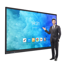 Portable tactile interactif roulant Durable LCD 65 pouces Smart Board de nombreuses tailles et formes prix tableau blanc interactif