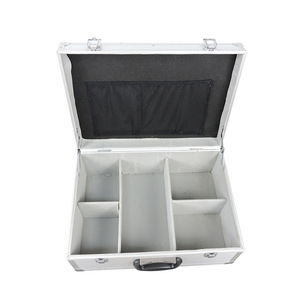 Portable Aluminum Alloy Medical <b>Storage</b> <b>Box</b> <b>Grey</b> With Dividers For First Aid And Tool Organization Foshan Made - Product Image 1