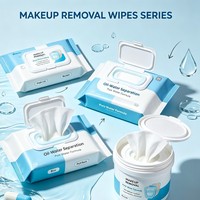 Lingettes démaquillantes douces multi-usages pour le visage et les sourcils, séparation eau-huile, pour un nettoyage en profondeur du maquillage
