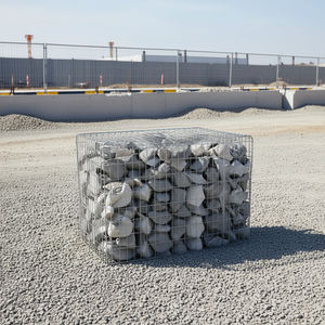 Cesto Gabion in Ferro Zincato Argentato Extra Large per Barriere Acustiche Edili - Product Image 2