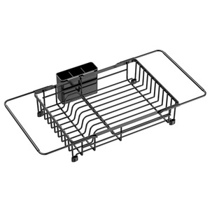 Extendable Sink Dish Rack L Size Collapsible Draining Rack For Kitchen <b>Plates</b> Bowls Cups Storage - Product Image 2