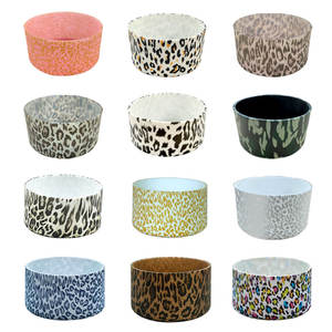 Nouveau modèle imprimé gobelet accessoires Silicone bottes pare-chocs anti-dérapant manchon couverture pour gobelet et bouteilles d'eau accessoires - Product Image 4