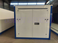 Conteneurs en acier pliables de 12 pieds, préfabriqués, assemblables, mobiles, empilables, abris portables, unités de stockage personnel