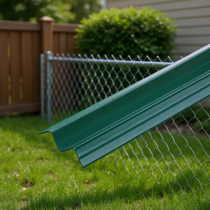 Listelli per Recinzione a Catena, Altezza 4 Piedi, in PVC Verde Rivestito in Plastica per Recinzioni e Cancelli - Product Image 2