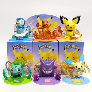 Collezione di Action Figure per Bambini, Giocattoli <span class=keywords><strong>Anime</strong></span> Cartoon Poke Mon Pika Charmander Gengar, Scatole Misteriose in PVC per UFO Catcher - Product Image 2