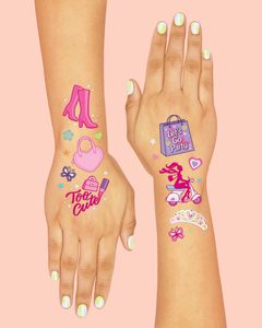 Bachelorette Kids Temporary Tattoo <strong>Stickers</strong> Waterproof Designs for Face Printed for Western Party Theme - Product Image 4