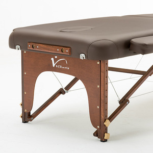 <strong>Portable</strong> Folding Genuine Leather Adjustable Luxury Massage <strong>Table</strong> for SPA Salon Gym &amp; Hotel Use - Product Image 1