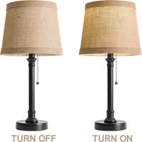 Lampe de bureau rétro industrielle minimaliste de style américain avec interrupteur pour la décoration de chambre à coucher et de chevet