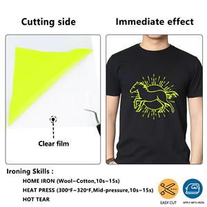 Vinyle thermocollant fluorescent pour équipements de sauvetage d'urgence et applications d'équipements de sécurité routière <span class=keywords><strong>Film</strong></span> thermocollant - Product Image 5