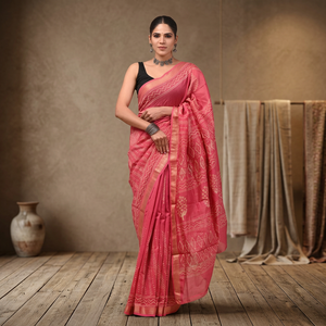 Sari en soie MAHESWARI pour les occasions de mariage - Product Image 3
