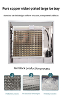 Machine à glace en tubes de haute qualité, la plus vendue, 100 kg, pour bars, avec technologie de fonte lente et d'efficacité énergétique
