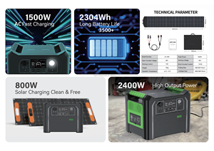 2400W 2304Wh Portable Power Station Large Capacity <b>Solar</b> Power <b>Generator</b> 2400W Emergency Energy Storage Power Supply Wholesale - Product Image 3