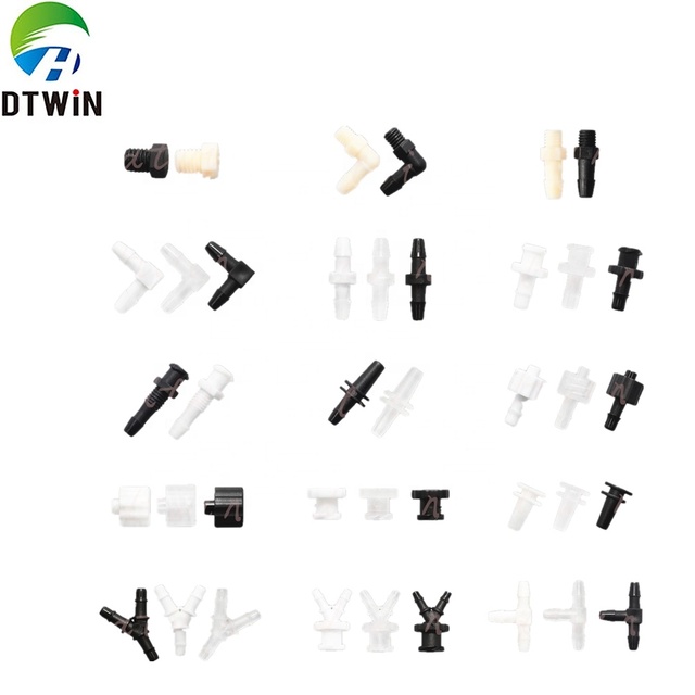 New Condition Printer Ink Tube Connector 6*4mm 4*3mm 5*3mm 3*2mm Ink Pipe Connector