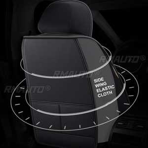 Funda Protectora Universal de Lujo para Asiento Delantero de Coche, de Cuero PU, Antideslizante, Transpirable e Impermeable, para Ford y BMW - Product Image 5