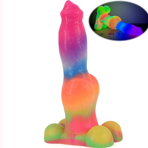 FAAK - Dildo Monstruo Luminoso de 9 Pulgadas YOCY-284, Brilla en la Oscuridad, para Mujeres, con Ventosa, Suave y Luminiscente - Product Image 1
