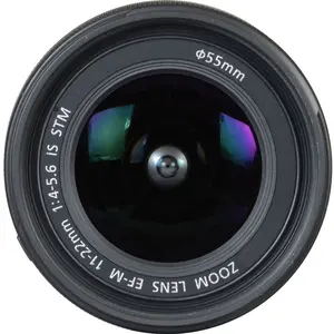 中古EF-M 11-22mm f/4-5.6 IS STMマイクロ交換レンズ、デジタルカメラレンズ、広角ズームマイクロシングルレンズ