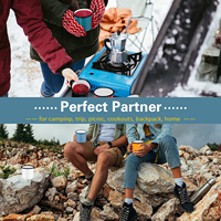 Tasses à boire en acier portables personnalisées imprimées avec poignée, réutilisables, en émail métallique de qualité alimentaire, pour le camping, la bière, promotionnelles