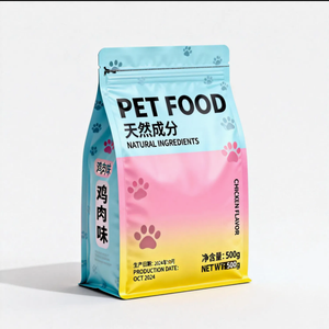 Özel Baskılı Gıda Sınıfı Plastik Ayakta Duran Kilitli Kedi Köpek Maması Ambalaj Poşetleri Pencereli Fabrika Toptan Satış - Product Image 2