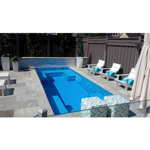 Piscina Rectangular Grande de Fibra de Vidrio, Lista para Instalar, con Opciones Personalizables y 2 Años de Garantía - Product Image 2