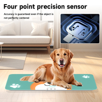 Nouveautés : Pèse-personne électronique numérique à LED grande taille pour animaux de compagnie (jusqu'à 100 kg) avec commutation d'unité, idéal pour bébés et animaux.