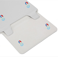 Housse pour ordinateur portable avec support, housse de protection pour ordinateur portable en cuir PU réglable à plusieurs angles, anti-infiltration, pour 13, 14, 15, 16 pouces