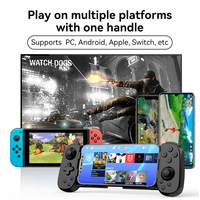Manette de jeu sans fil BT D6 avec poignée extensible pour Android et iOS, manette de jeu pour PC, joystick