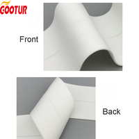 Bande élastique de sport en stock avec fermeture par corde pliée, respirante, noire et blanche, ceinture élastique personnalisée pour la couture de vêtements