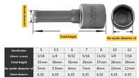 TOOLJOY Magnetic Bit Impact Nut Driver Socket Set Metric 6mm~19mm Screw Driver Nut Setters Hex Shank Drill Bit Adapter