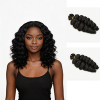 Cheveux à tresser pré-étirés en spirale, ondulés, ombrés, bicolores, en vrac, multicolores, en fibre synthétique pour femmes