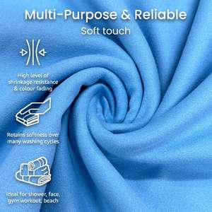 High Absorbent Quick Dry Eco-Friendly All-Season Hooded Beach <b>Poncho</b> Microfiber Texture Customizable Logo 2026 New Surf Cape - Product Image 5