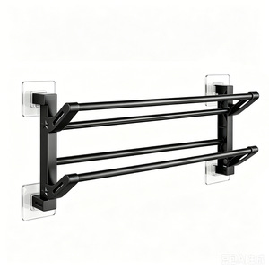 Folding <b>Shoe</b> <b>Rack</b> Wall Mounted Behind Door Storage For Sneakers Boots High Heels Simple Design Rectangle Shape - Product Image 5