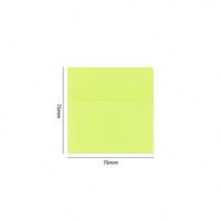 Bloc-notes autocollants transparents en gros 3*3 pouces, papeterie, bloc-notes auto-adhésifs fluorescents, fournitures scolaires