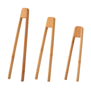 <span class=keywords><strong>Mini</strong></span> pince alimentaire <span class=keywords><strong>en</strong></span> gros, pinces à pain, pince à épiler réutilisable <span class=keywords><strong>en</strong></span> bambou - Product Image 1