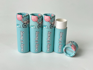 Tubo de Bálsamo Labial Ecológico 100% Reciclado y Biodegradable, Tubo de Bálsamo Labial de Papel Negro - Product Image 5