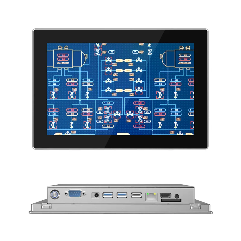 Industriële Monitor Touchscreen Ip65 Lcd Ingebouwde Industriële Touch Monitor 7 10.1 13.3 15.6 21.5 Inch Industriële Monitor