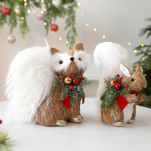 Decorazioni Natalizie per la Casa in Vendita: Ornamenti a Forma di Cervo, Volpe e Scoiattolo, Regali da Tavola, Decorazioni Natalizie a Tema Animale - Product Image 1
