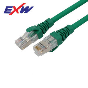 Cable de Conexión Blindado Categoría 6 EXW de 1M, Conectores de Cobre Puro Niquelado, Cable de Datos para Computadora - Product Image 1