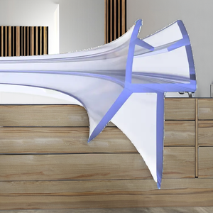 Montaje <span class=keywords><strong>de</strong></span> <span class=keywords><strong>baño</strong></span> <span class=keywords><strong>de</strong></span> estilo moderno, <span class=keywords><strong>junta</strong></span> <span class=keywords><strong>de</strong></span> pantalla <span class=keywords><strong>de</strong></span> ducha <span class=keywords><strong>de</strong></span> arco transparente curvo, tira <span class=keywords><strong>de</strong></span> sellado inferior <span class=keywords><strong>de</strong></span> puerta <span class=keywords><strong>de</strong></span> vidrio con 1 año <span class=keywords><strong>de</strong></span> garantía - Product Image 2