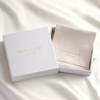 Boîte à bijoux en carton personnalisée PandaSew et pochette en velours pour bijoux avec logo imprimé