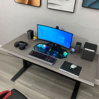 Nouveau bureau PC avec tiroir coulissant, ventilateur de refroidissement RGB ATX DIY, boîtier de jeu informatique et bureau deux en un