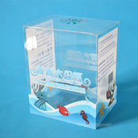 Boîtes d'emballage pliables personnalisées en PVC transparent recyclable certifié ISO, petites, carrées et rectangulaires, pour cosmétiques
