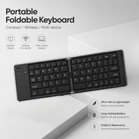 Teclado y Ratón Inalámbricos Recargables Slim con Bluetooth, Mini Teclado Silencioso Tipo Tijera y Juego de Ratón
