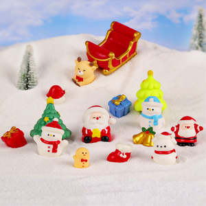 Decorazione Natalizia: Babbo Natale, Pupazzo di Neve, Paesaggio in Miniatura, Ornamento per Bonsai Fai-da-Te, Scena Innevata, Leone Marino - Product Image 1