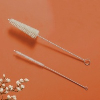 Brosses rotatives en nylon Pailles en acier inoxydable Nettoyant Laboratoire Mesure Poils de porc Cylindre Bécher Tube à essai Brosse propre