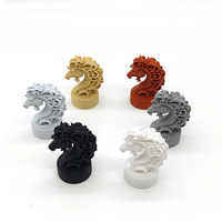 Ensemble de pièces d'échecs baroques imprimées en 3D de luxe, figurines articulées en forme de crâne et de couronne, décoration de bureau à articulations flexibles, cadeau pour joueur