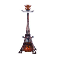 GT Shisha Bar Zubehör Eiffelturm-Form Doppelrohr Hookah Bowl Shishas Wasserpfeifen