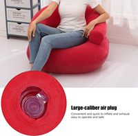 Chaise longue gonflable, confortable chaise longue gonflable simple canapé chaise gonflable pour la maison/bureau/extérieur/voyage